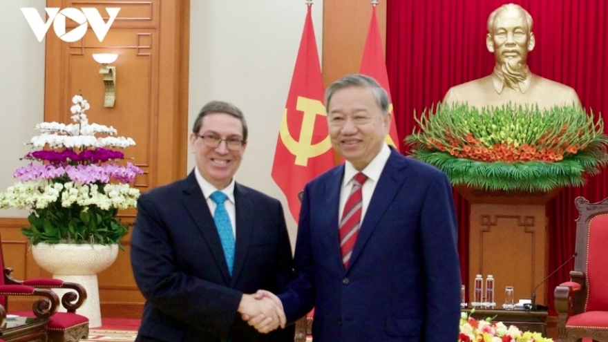 Party chief receives Cuban Foreign Minister in Hanoi